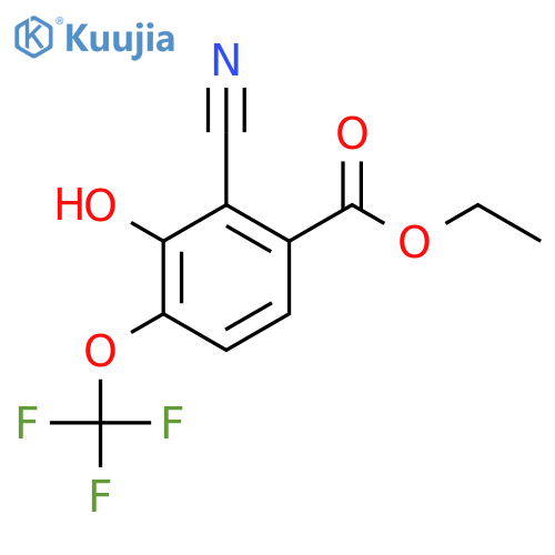 Ethyl 2-cyano-3-hydroxy-4-(trifluoromethoxy)benzoate structure