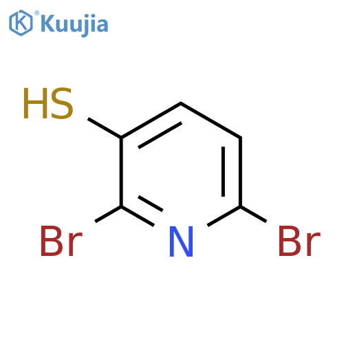2,6-Dibromo-3-mercaptopyridine structure