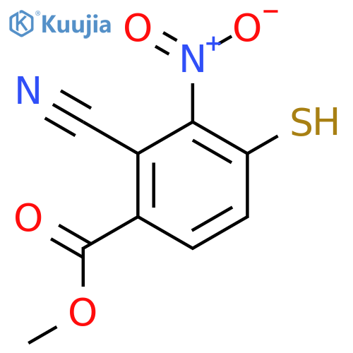 Methyl 2-cyano-4-mercapto-3-nitrobenzoate structure
