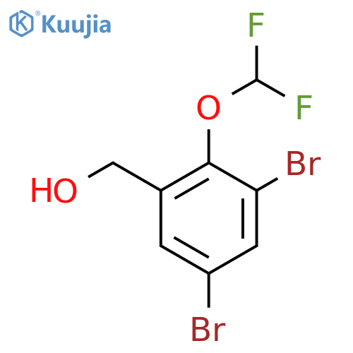3,5-Dibromo-2-(difluoromethoxy)benzyl alcohol structure