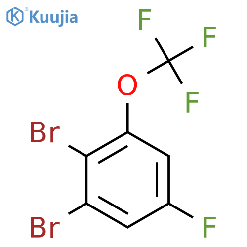 1,2-Dibromo-5-fluoro-3-(trifluoromethoxy)benzene structure