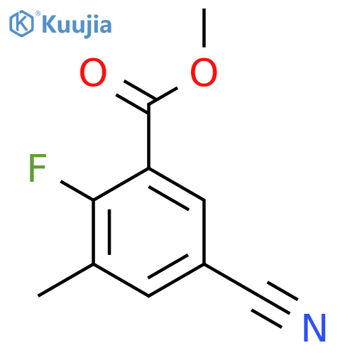Methyl 5-cyano-2-fluoro-3-methylbenzoate structure