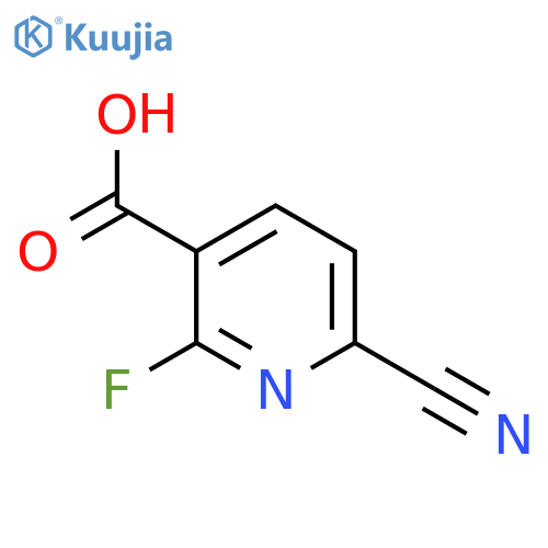 6-Cyano-2-fluoronicotinic acid structure