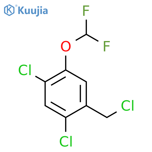 2,4-Dichloro-5-(difluoromethoxy)benzyl chloride structure