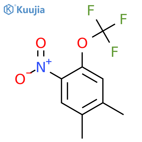 1,2-Dimethyl-4-nitro-5-(trifluoromethoxy)benzene structure