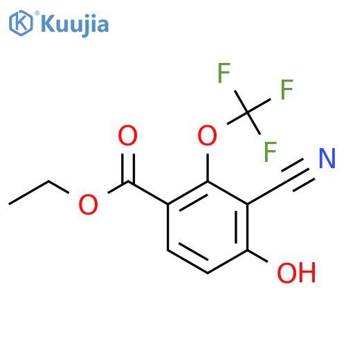 Ethyl 3-cyano-4-hydroxy-2-(trifluoromethoxy)benzoate structure