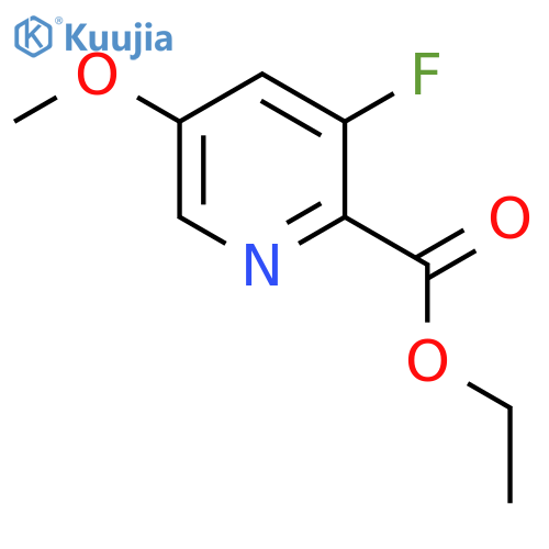 Ethyl 3-fluoro-5-methoxypicolinate structure