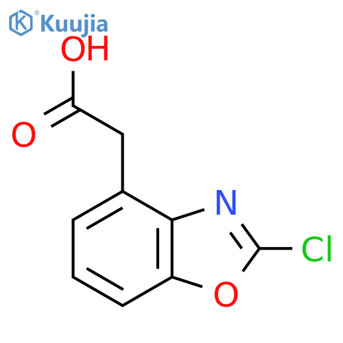 2-(2-Chlorobenzo[d]oxazol-4-yl)acetic acid structure