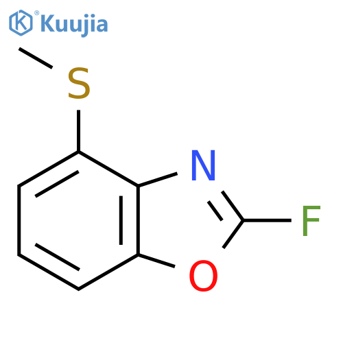 2-Fluoro-4-(methylthio)benzo[d]oxazole structure