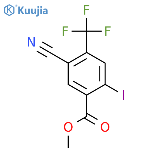 Methyl 5-cyano-2-iodo-4-(trifluoromethyl)benzoate structure