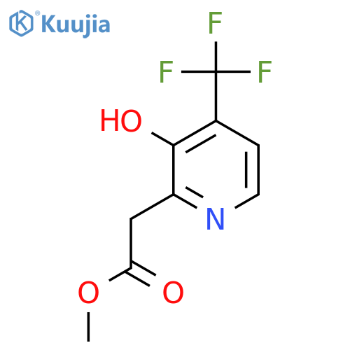 Methyl 3-hydroxy-4-(trifluoromethyl)pyridine-2-acetate structure