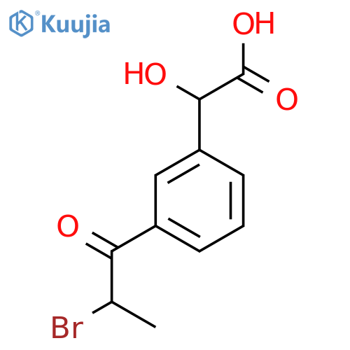 2-Bromo-1-(3-(carboxy(hydroxy)methyl)phenyl)propan-1-one structure