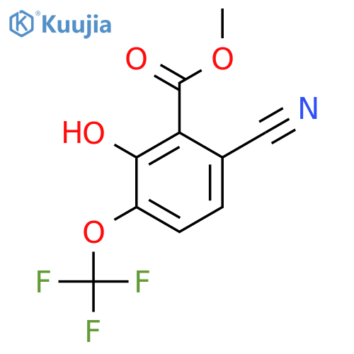 Methyl 6-cyano-2-hydroxy-3-(trifluoromethoxy)benzoate structure