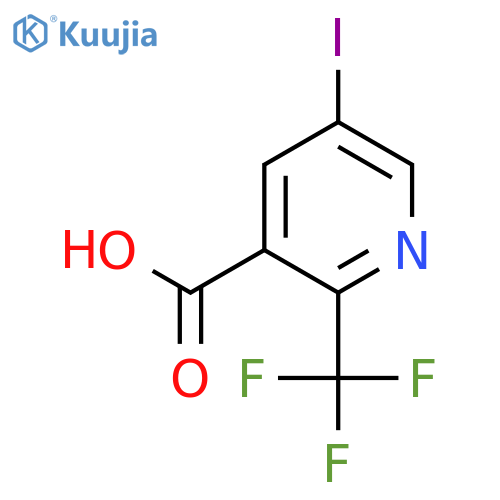 5-Iodo-2-(trifluoromethyl)nicotinic acid structure