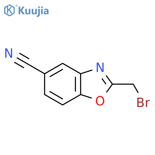 2-(Bromomethyl)-5-cyanobenzo[d]oxazole structure