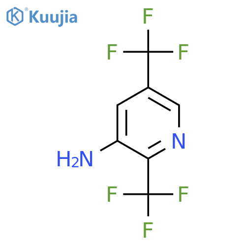 2,5-Bis(trifluoromethyl)pyridin-3-amine structure