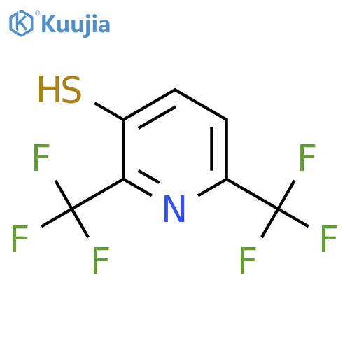 2,6-Bis(trifluoromethyl)-3-mercaptopyridine structure