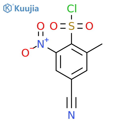 4-Cyano-2-methyl-6-nitrobenzenesulfonyl chloride structure