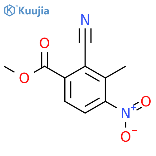 Methyl 2-cyano-3-methyl-4-nitrobenzoate structure