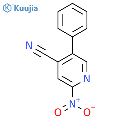 2-Nitro-5-phenylisonicotinonitrile structure