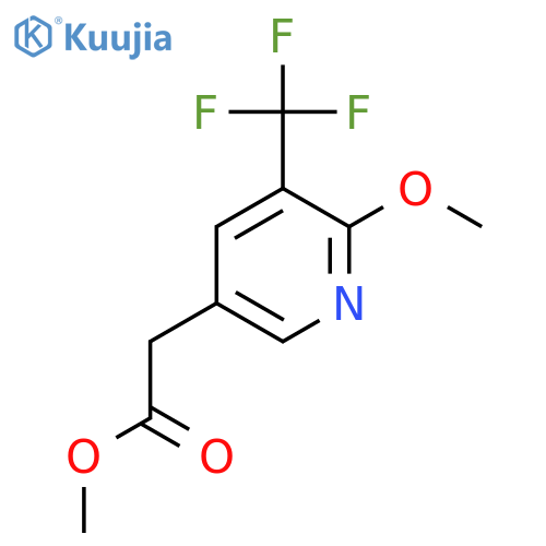 Methyl 2-methoxy-3-(trifluoromethyl)pyridine-5-acetate structure