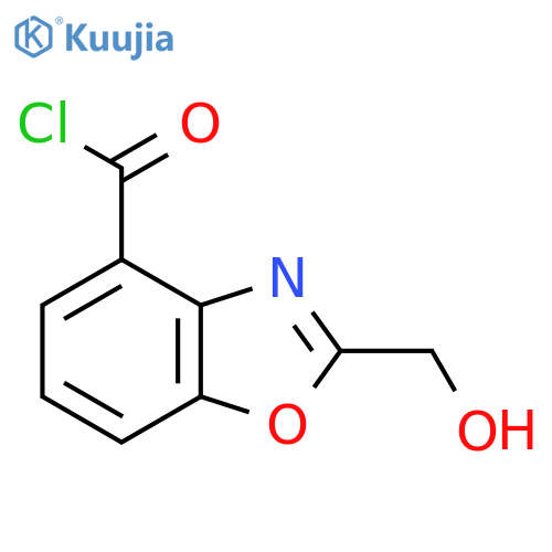 2-(Hydroxymethyl)benzo[d]oxazole-4-carbonyl chloride structure