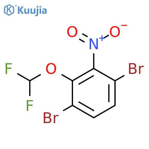 1,4-Dibromo-2-difluoromethoxy-3-nitrobenzene structure