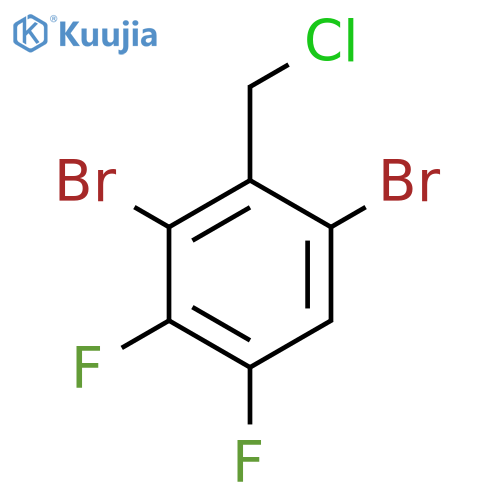 2,6-Dibromo-3,4-difluorobenzyl chloride structure