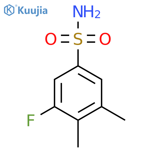 3,4-Dimethyl-5-fluorobenzenesulfonamide structure