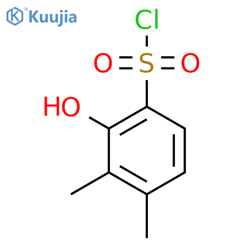 3,4-Dimethyl-2-hydroxybenzenesulfonyl chloride structure
