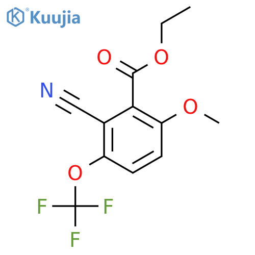 Ethyl 2-cyano-6-methoxy-3-(trifluoromethoxy)benzoate structure