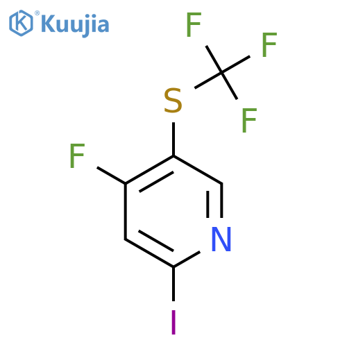 4-Fluoro-2-iodo-5-(trifluoromethylthio)pyridine structure