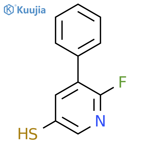 2-Fluoro-5-mercapto-3-phenylpyridine structure