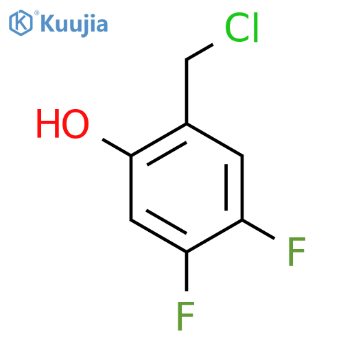 4,5-Difluoro-2-hydroxybenzyl chloride structure