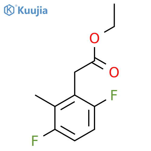 Ethyl 3,6-difluoro-2-methylphenylacetate structure