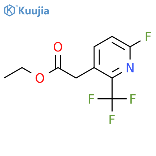 Ethyl 6-fluoro-2-(trifluoromethyl)pyridine-3-acetate structure