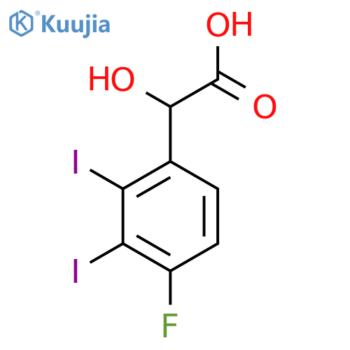 2,3-Diiodo-4-fluoromandelic acid structure