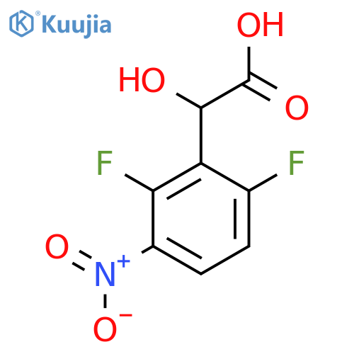 2-(2,6-Difluoro-3-nitrophenyl)-2-hydroxyacetic acid structure