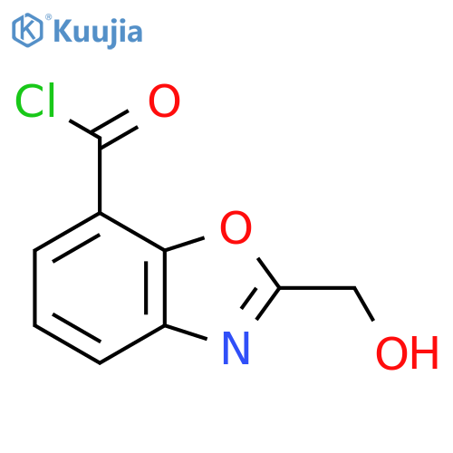 2-(Hydroxymethyl)benzo[d]oxazole-7-carbonyl chloride structure