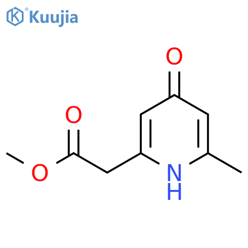 Methyl 4-hydroxy-2-methylpyridine-6-acetate structure