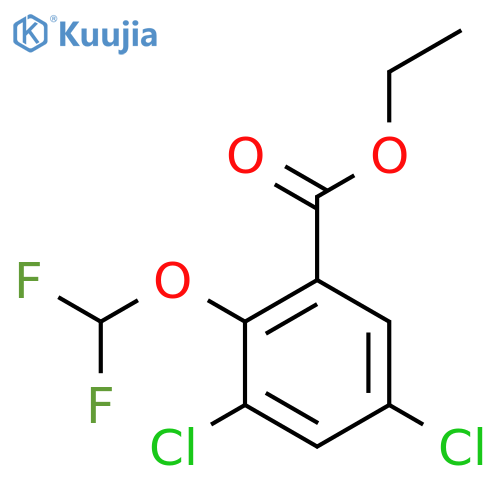 Ethyl 3,5-dichloro-2-(difluoromethoxy)benzoate structure