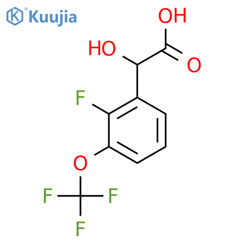 2-Fluoro-3-(trifluoromethoxy)mandelic acid structure