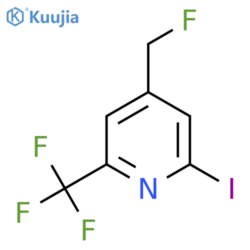 4-Fluoromethyl-2-iodo-6-(trifluoromethyl)pyridine structure