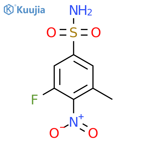3-Fluoro-5-methyl-4-nitrobenzenesulfonamide structure