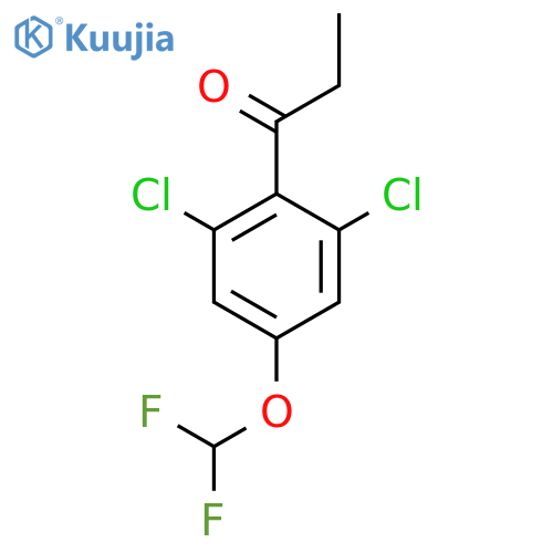 2',6'-Dichloro-4'-(difluoromethoxy)propiophenone structure