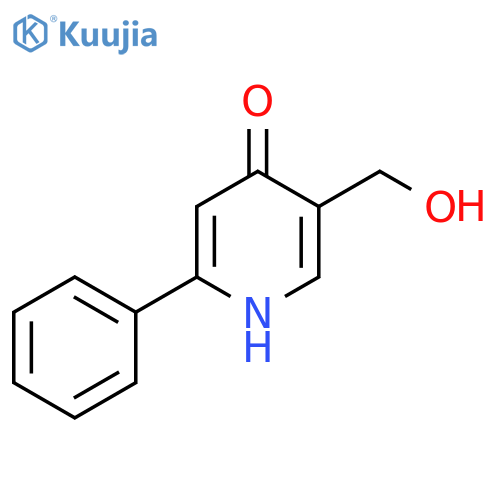 4-Hydroxy-2-phenylpyridine-5-methanol structure