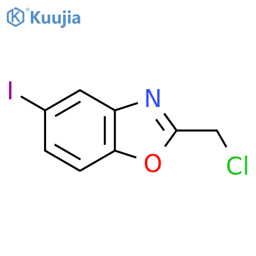 2-(Chloromethyl)-5-iodobenzo[d]oxazole structure