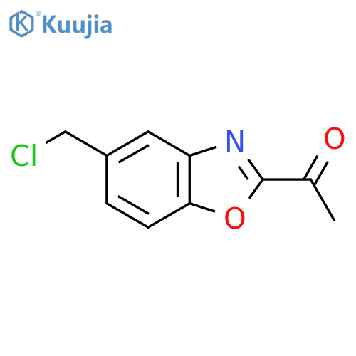 1-(5-(Chloromethyl)benzo[d]oxazol-2-yl)ethanone structure