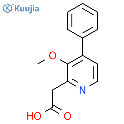 3-Methoxy-4-phenylpyridine-2-acetic acid structure