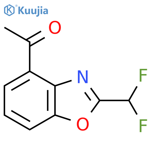 4-Acetyl-2-(difluoromethyl)benzo[d]oxazole structure